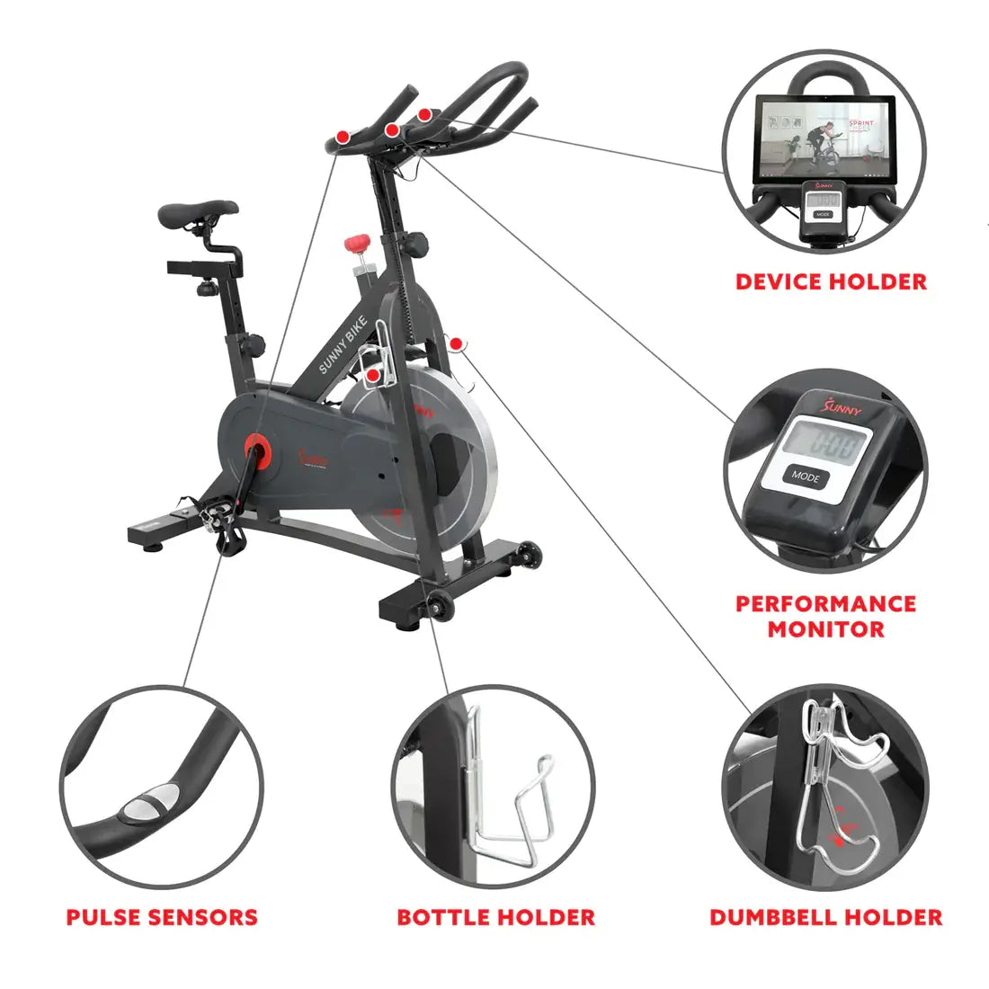 GP Pro Sun Pro II Magnetic Indoor Sunny Bike - Lifetime warranty*
