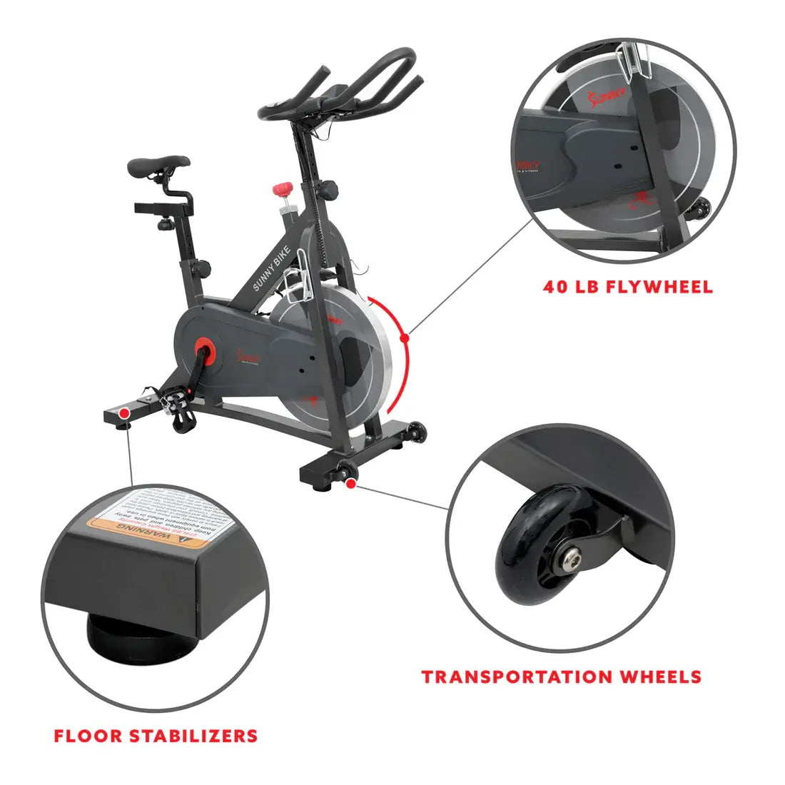 GP Pro Sun Pro II Magnetic Indoor Sunny Bike - Lifetime warranty*