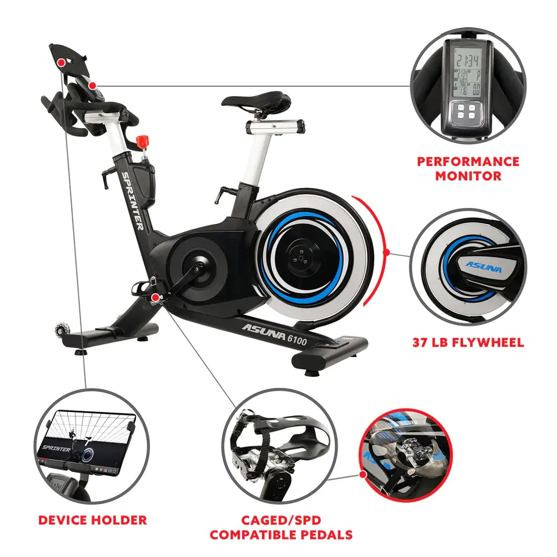 GP Pro Sun Sprinter Indoor Cycling Bike-Lifetime warranty*