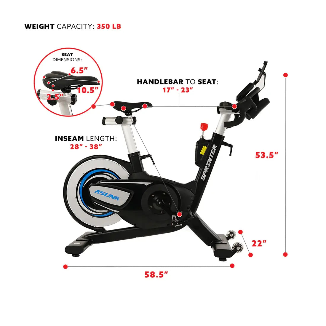 GP Pro Sun Sprinter Indoor Cycling Bike-Lifetime warranty*