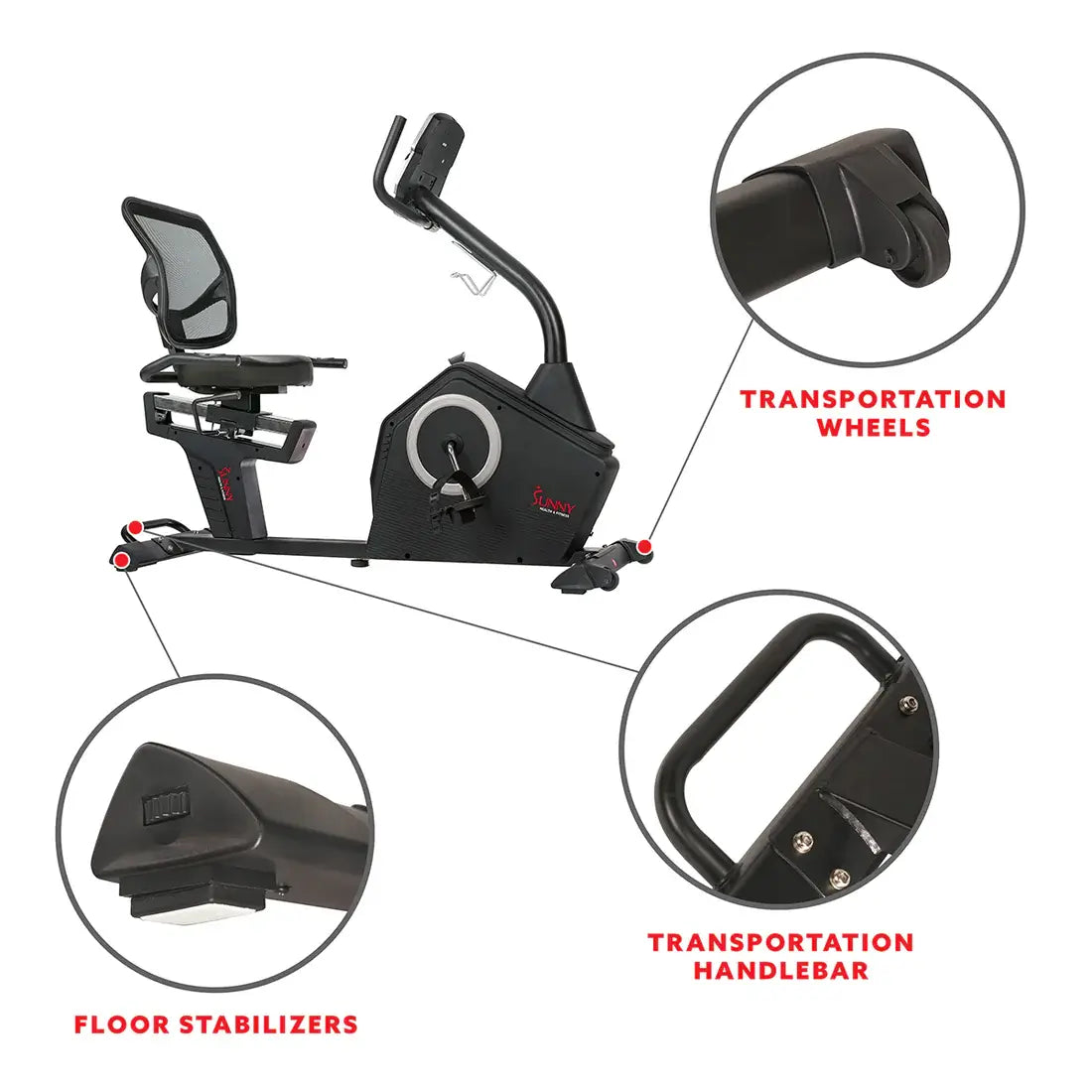 GP Pro Sun Stationary Recumbent Bike - Lifetime warranty*