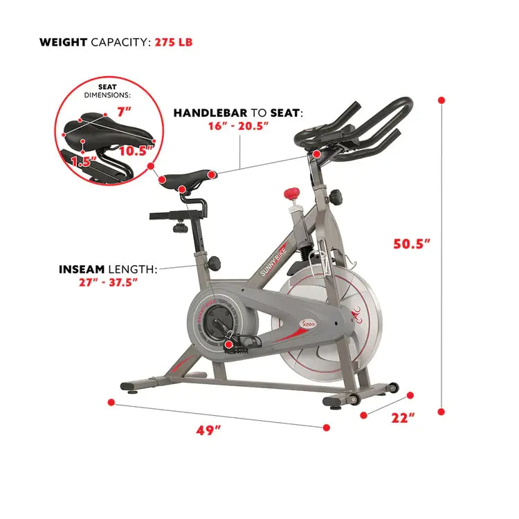 GP Pro Sun Synergy Exercise Bike Stationary Indoor Cycling - Lifetime warranty*
