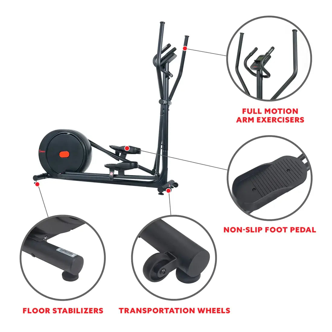 GP Pro Sun Carbon Premium Magnetic Elliptical Programmable Machine- Lifetime warranty*