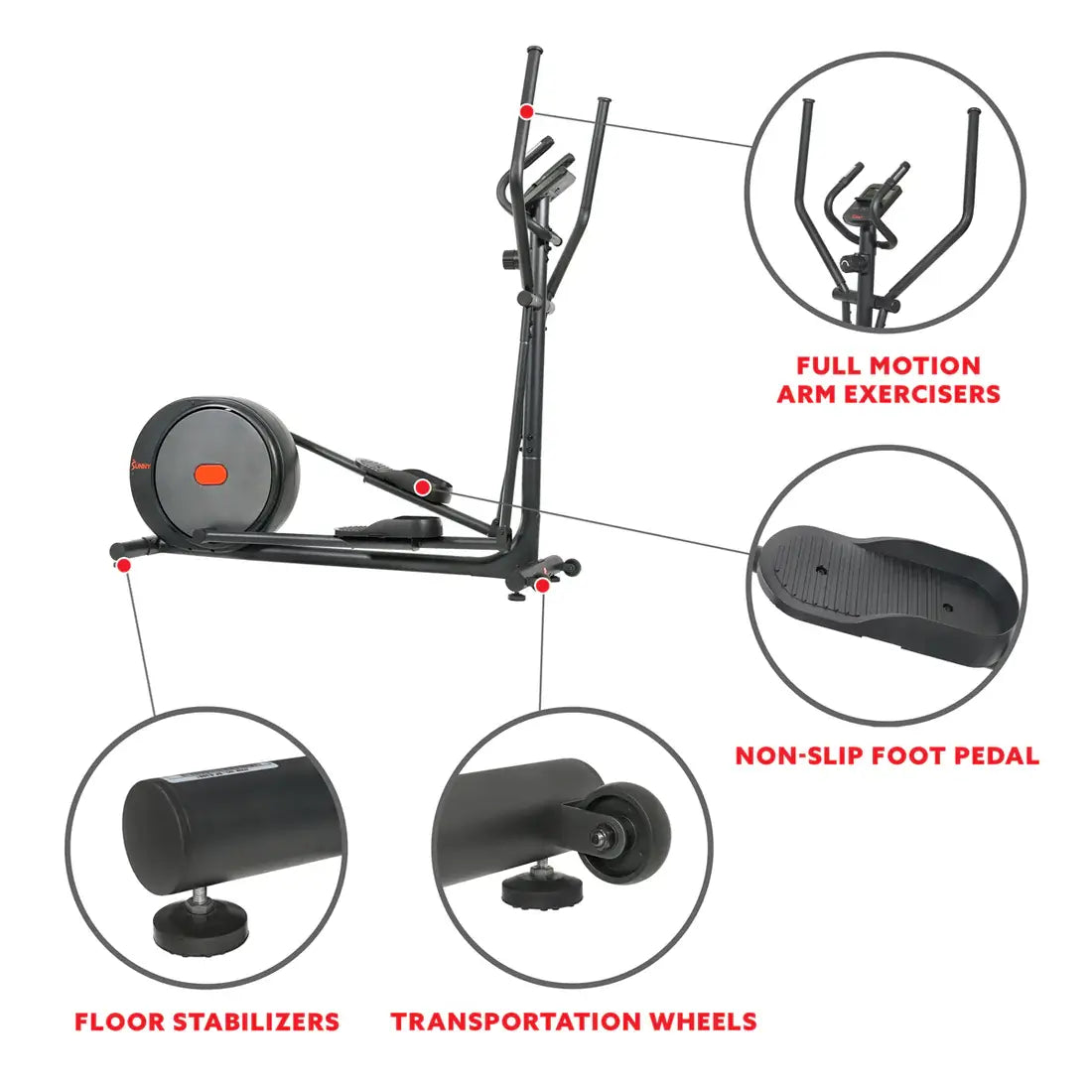 GP Pro Sun Carbon Pro Elliptical Machine Magnetic Resistance Trainer- Lifetime warranty*