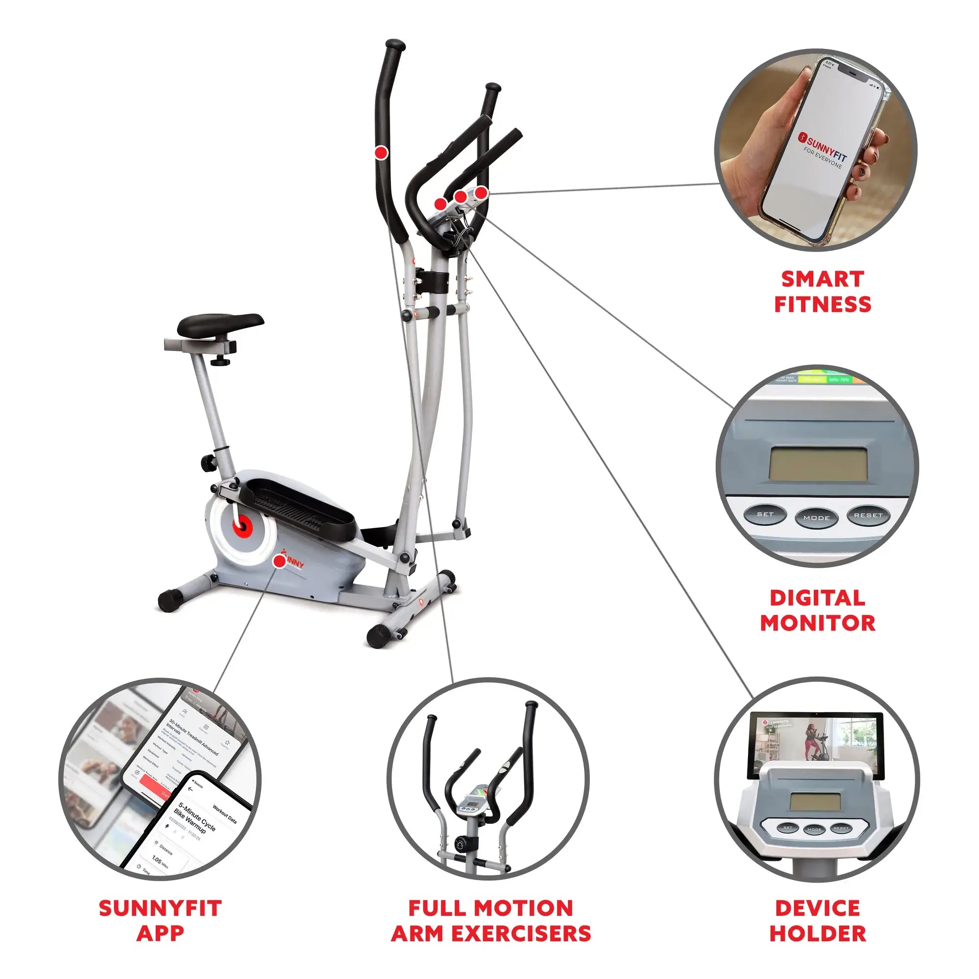GP Pro Sun Essential Interactive Series Seated Elliptical- Lifetime warranty*