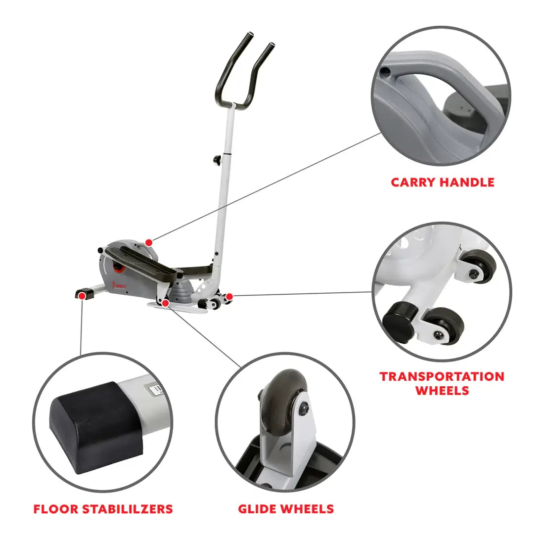 GP Pro Sun Magnetic Elliptical Machine Fitness Cross Trainer- Lifetime warranty*