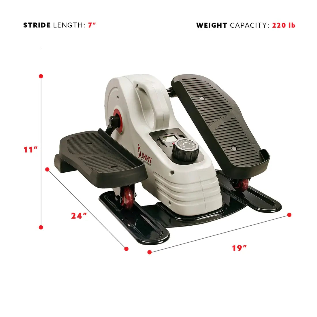GP Pro Sun Magnetic Under Desk Elliptical Peddler Exerciser- Lifetime warranty*