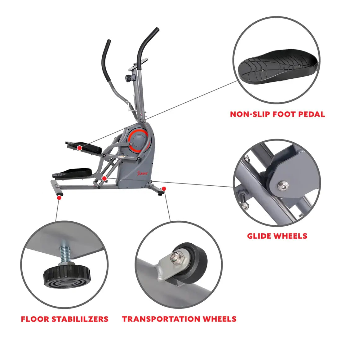 GP Pro Sun Performance Cardio Climber Elliptical Trainer- Lifetime warranty*