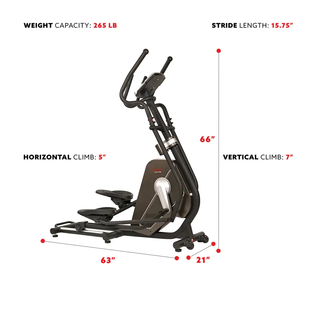 GP Pro Sun Circuit Zone Elliptical Trainer Machine- Lifetime warranty*