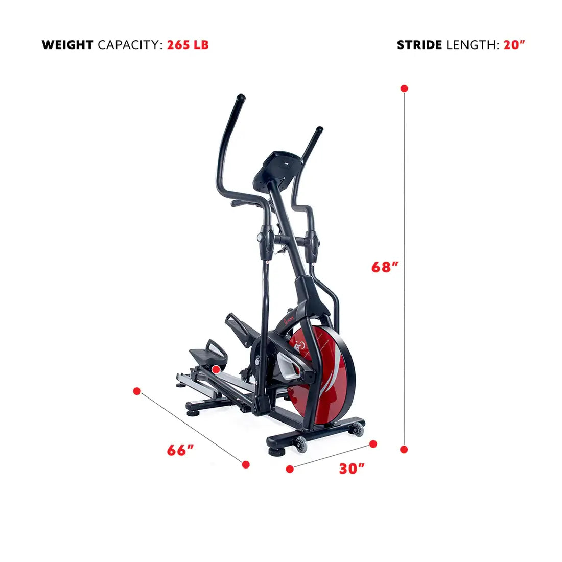 GP Pro Sun Stride Elliptical Machine Magnetic Fitness- Lifetime warranty*