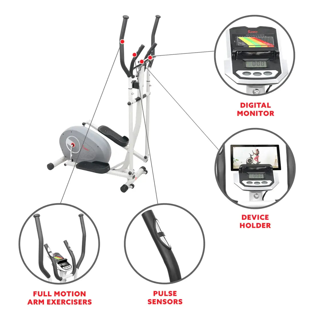 GP Pro Sun Magnetic Elliptical Cross Trainer- Lifetime warranty*