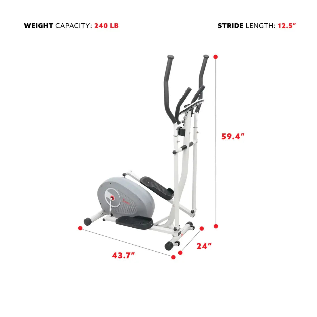 GP Pro Sun Magnetic Elliptical Cross Trainer- Lifetime warranty*