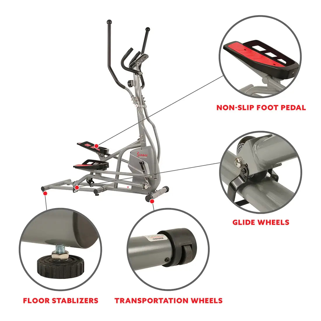 GP Pro Sun Elliptical Trainer Machine Magnetic Elliptical- Lifetime warranty*