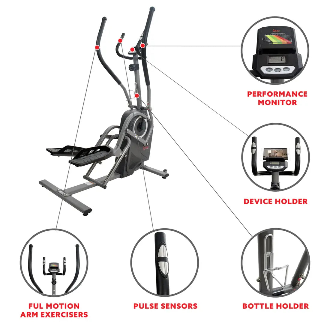 GP Pro Sun Pro Cardio Climber Elliptical Machine - Lifetime warranty*