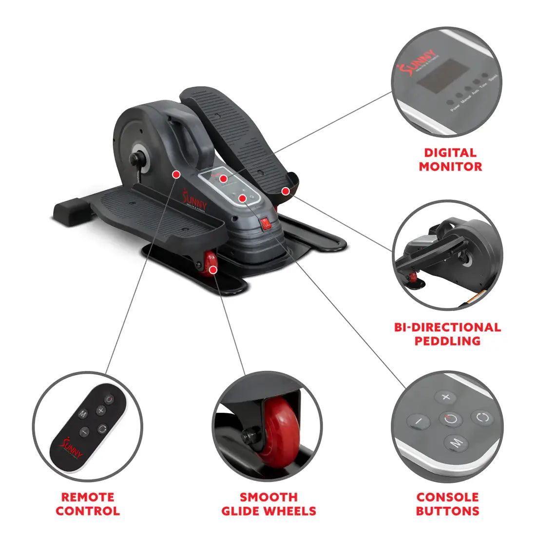 GP Pro Sun SitFit Electric Motorized Under Desk Elliptical- Lifetime warranty*