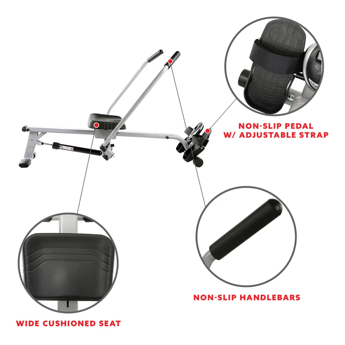 GP Pro Sun Full Motion Rowing Machine Rower - Lifetime warranty*