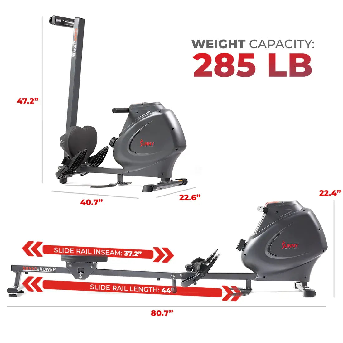GP Pro Premium Magnetic Rowing Machine Smart Rower - Lifetime warranty*