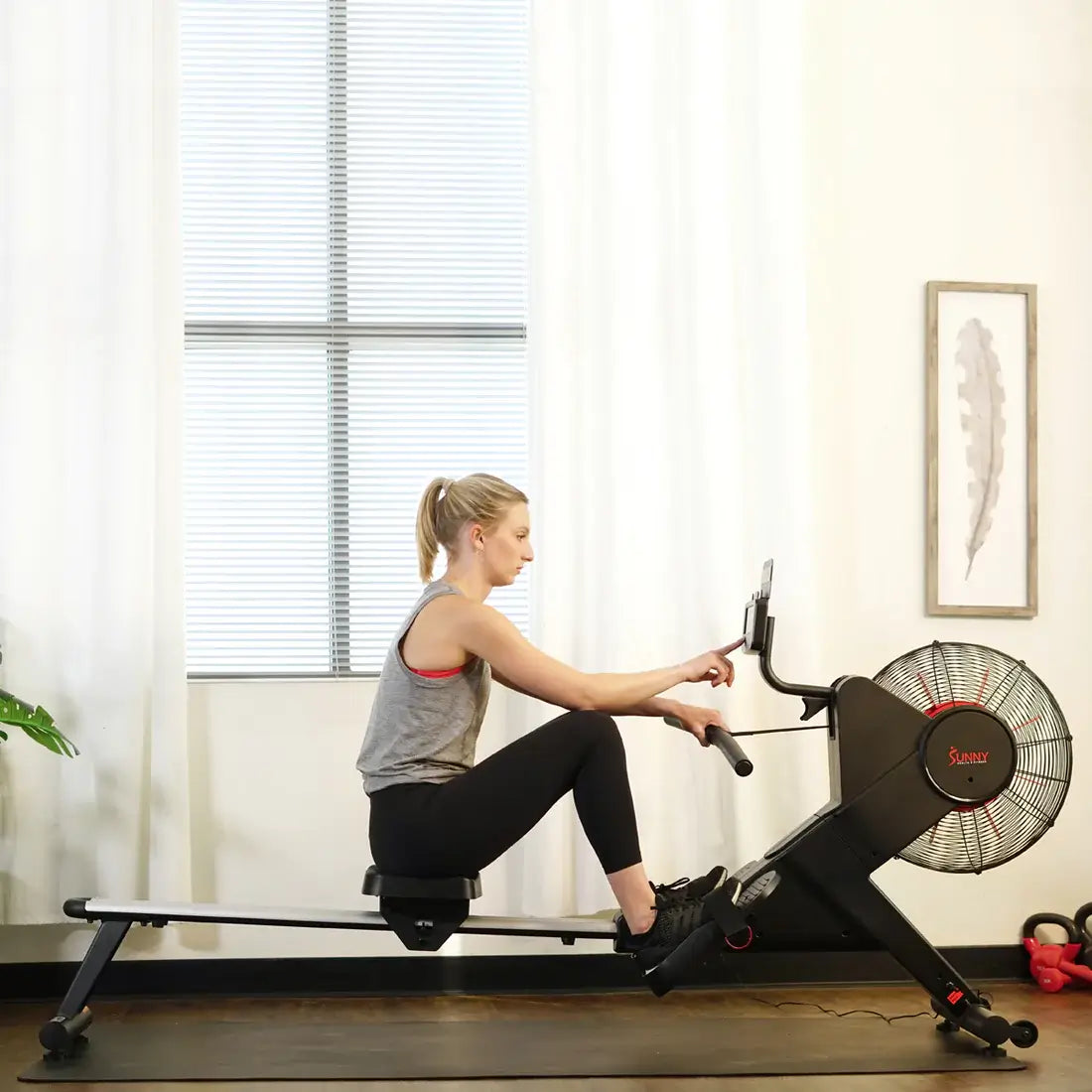 GP Pro Sun Carbon Premium Air Magnetic Rowing Machine - Lifetime warranty*