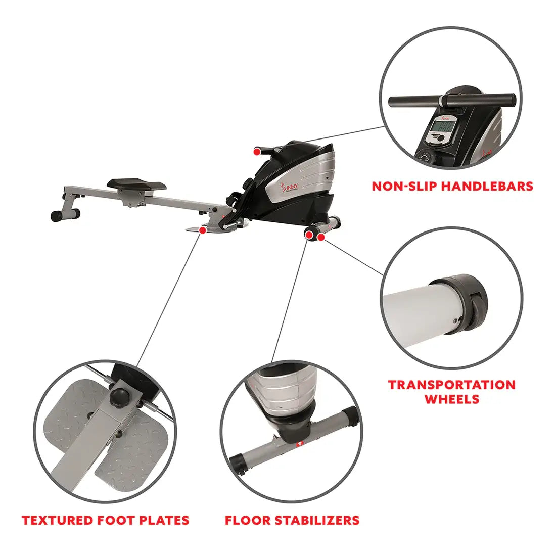 GP Pro Sun Dual Function Rowing Machine Multi-Rower - Lifetime warranty*