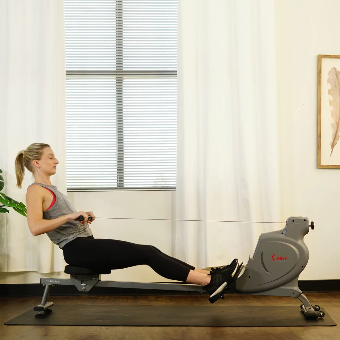 GP Pro Sun Space Saving Rowing Machine Magnetic Rower - Lifetime warranty*