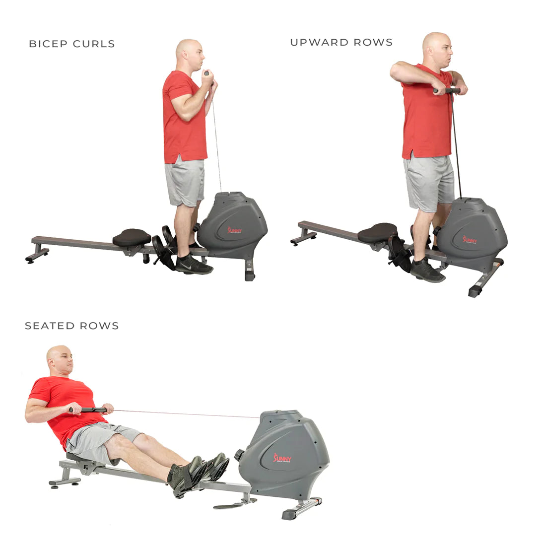 GP Pro Sun Multifunction Full Body Magnetic Rowing Machine - Lifetime warranty*