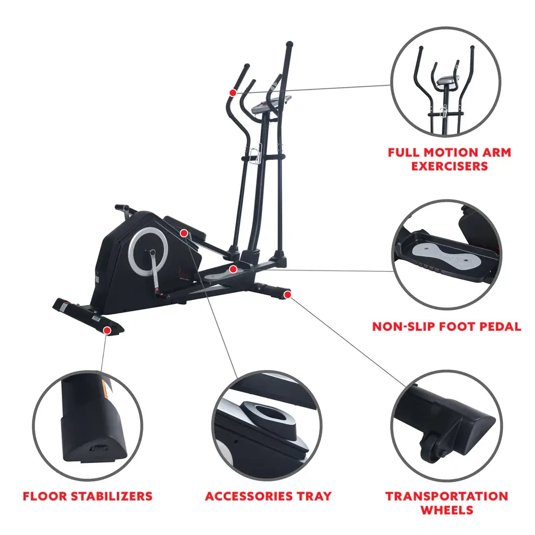 GP Pro Sun Programmable Elliptical Magnetic Cardio Power Trainer- Lifetime warranty*