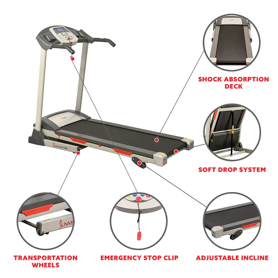 GP Pro Sun Motorized Treadmill Electronic Running Machine- Lifetime warranty*