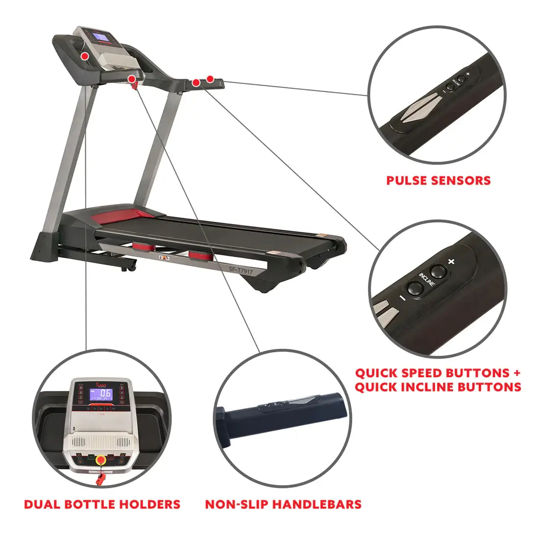 GP Pro Sun Electric Folding Treadmill- Lifetime warranty*