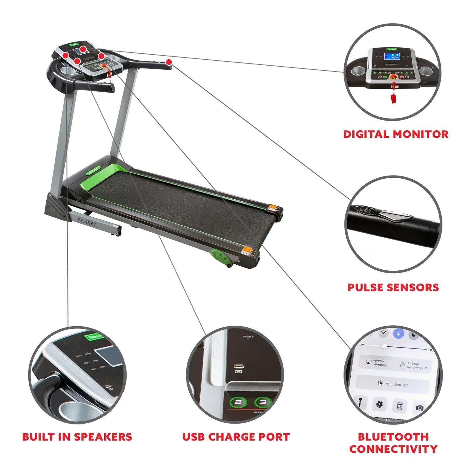GP Pro Sun Fitness Avenue Manual Incline Treadmill-Lifetime warranty*
