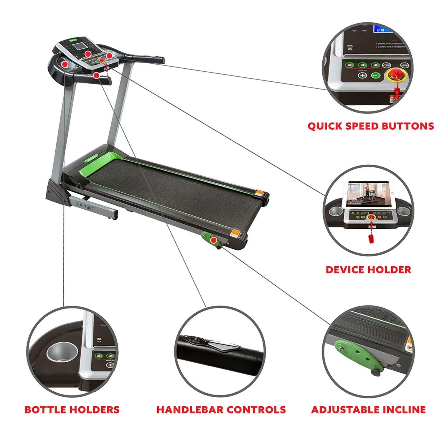GP Pro Sun Fitness Avenue Manual Incline Treadmill-Lifetime warranty*