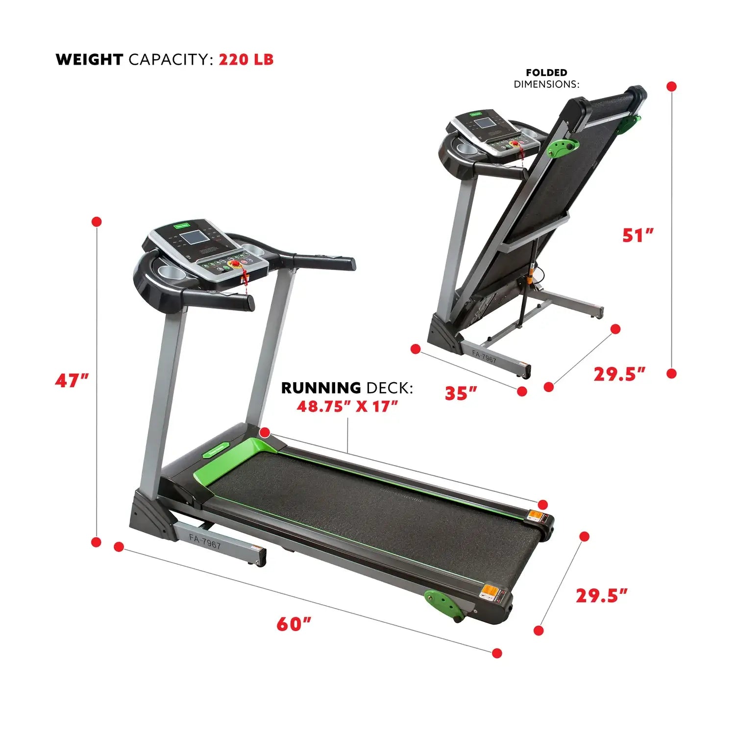 GP Pro Sun Fitness Avenue Manual Incline Treadmill-Lifetime warranty*