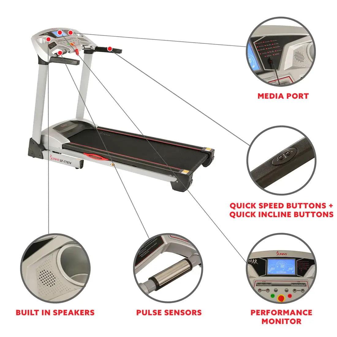 GP Pro Sun High Performance Treadmill- Lifetime warranty*