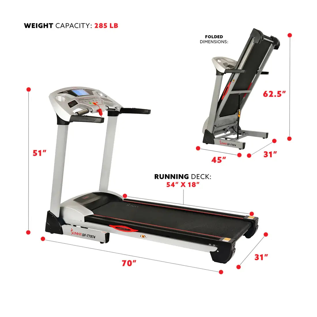 GP Pro Sun High Performance Treadmill- Lifetime warranty*