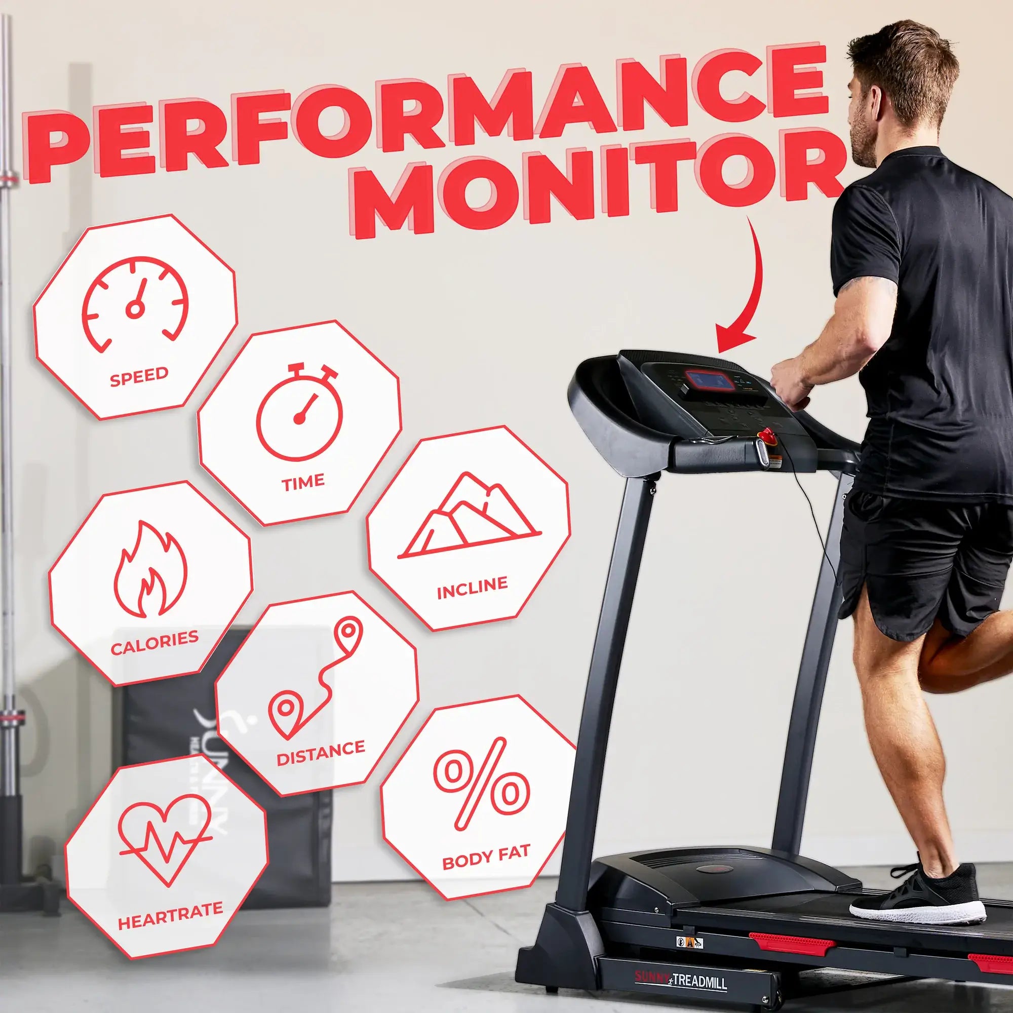 GP Pro Sun Premium Folding Auto-Incline Smart Treadmill - Lifetime warranty*