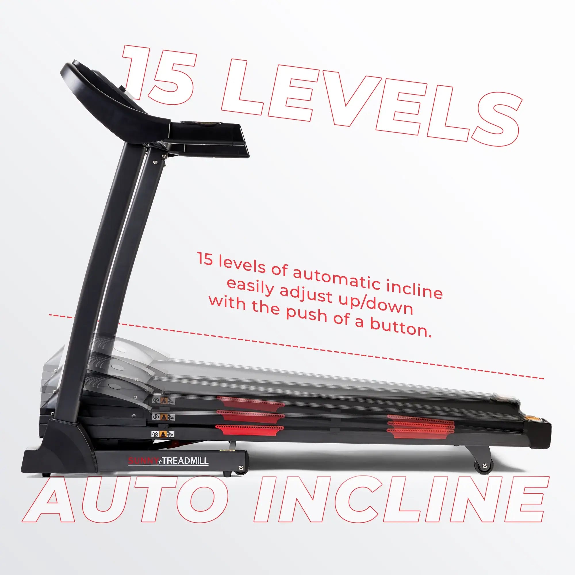 GP Pro Sun Premium Folding Auto-Incline Smart Treadmill - Lifetime warranty*