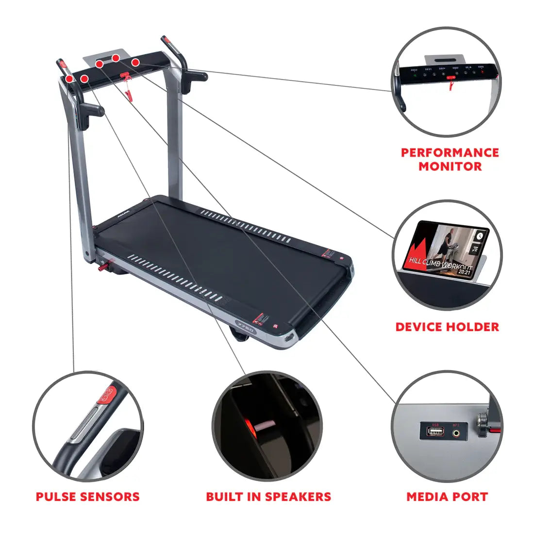 GP Pro Sun SpaceFlex Running Treadmill - Lifetime warranty*