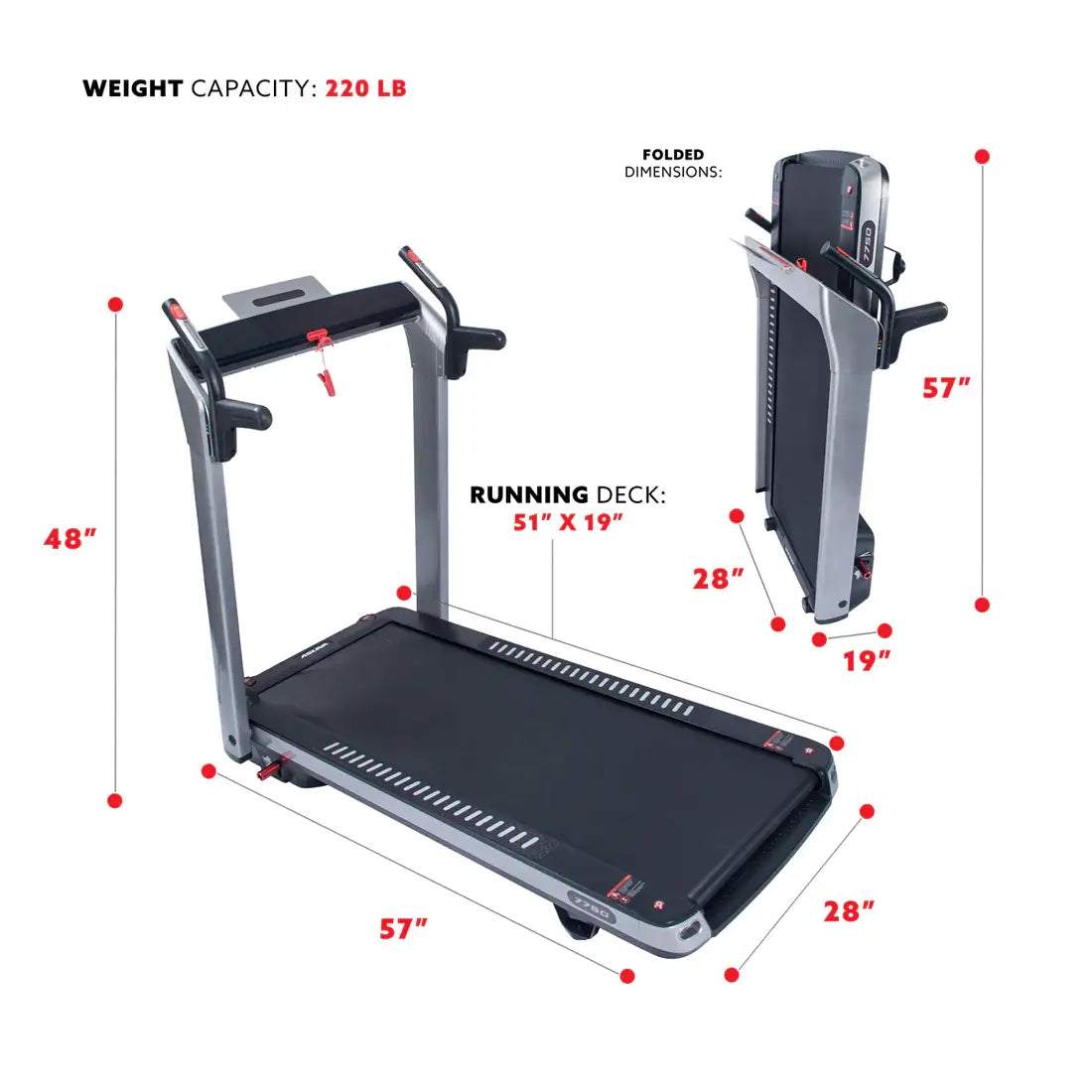 GP Pro Sun SpaceFlex Running Treadmill - Lifetime warranty*