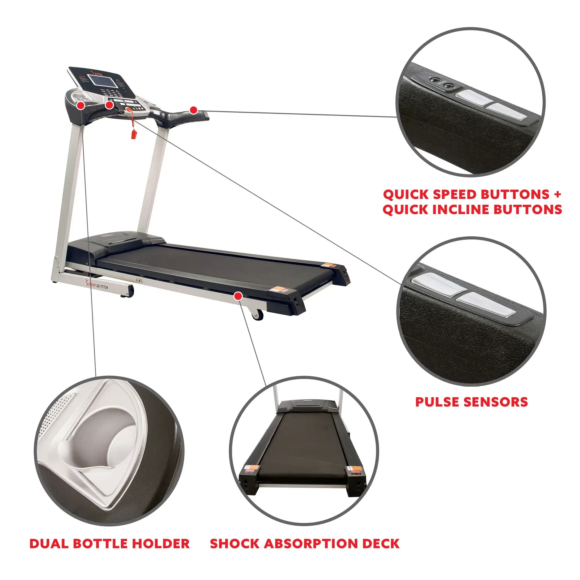 GP Pro Sun Energy Flex Motorized Treadmill- Lifetime warranty*