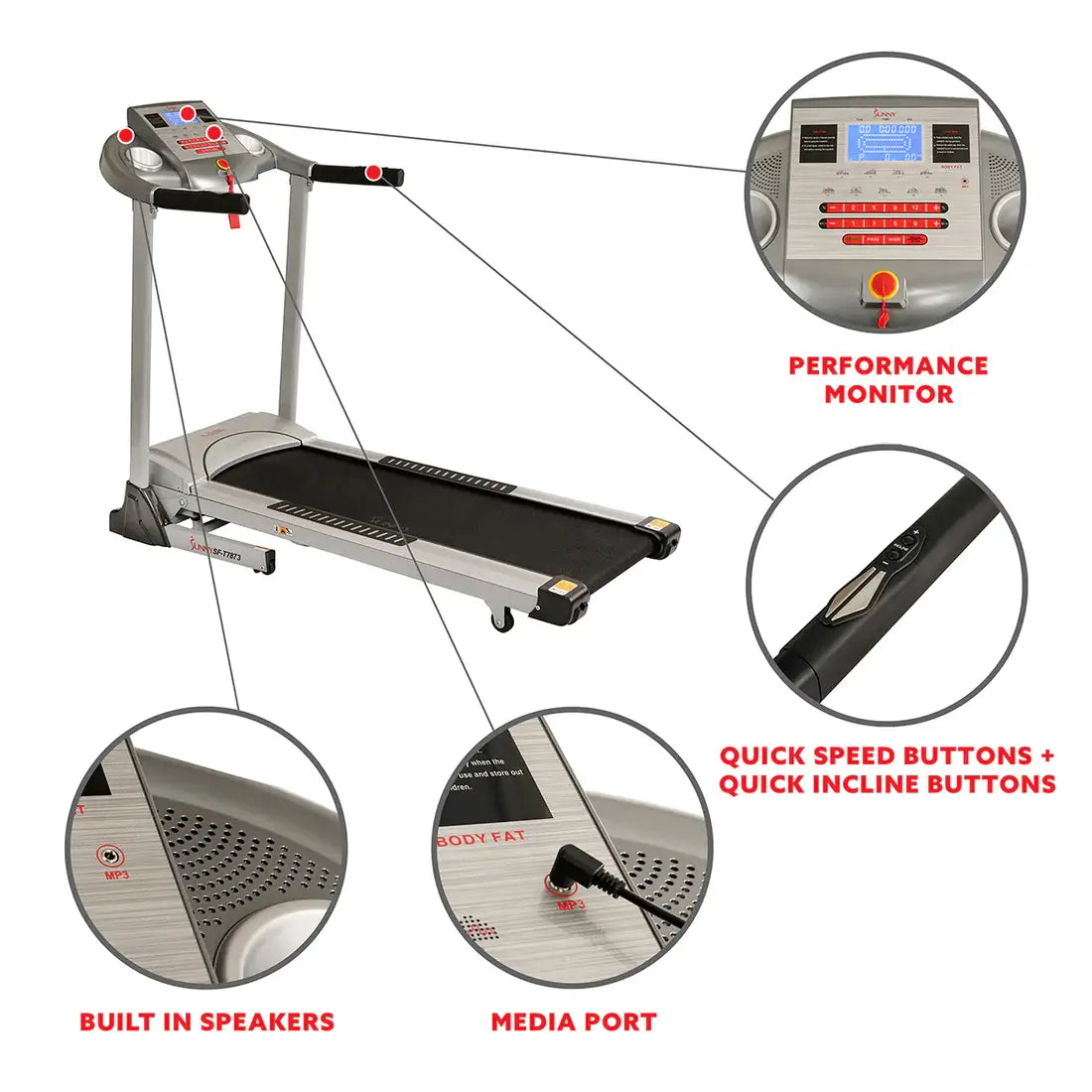 GP Pro Sun High Weight Limit Treadmill- Lifetime warranty*