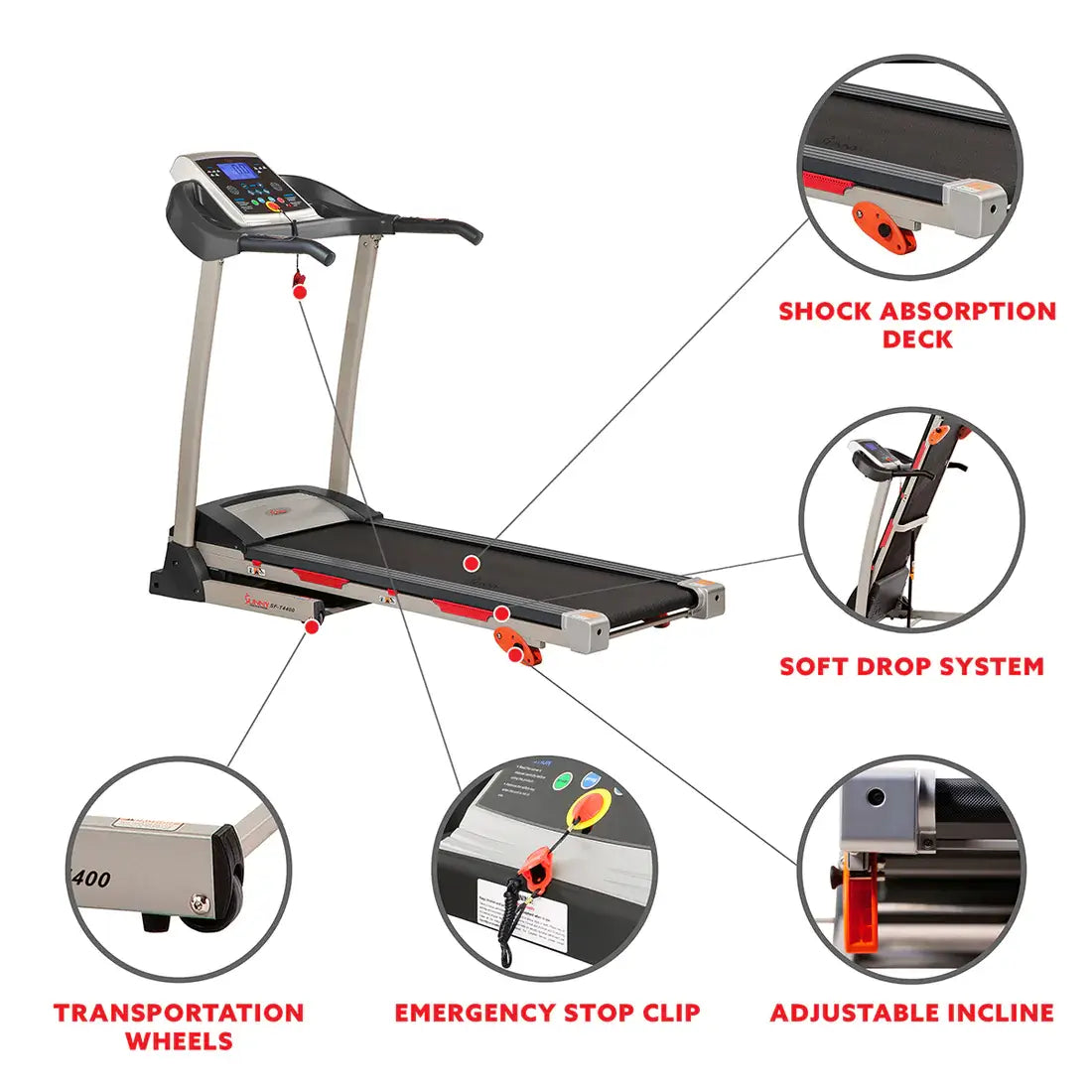 GP Pro Sun Manual Incline Treadmill - Lifetime warranty*