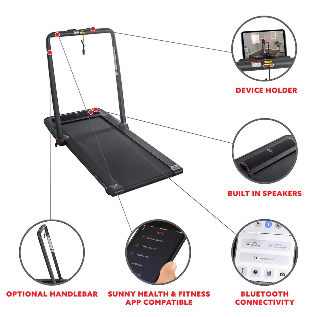GP Pro Sun Treadpad Flat Folding Treadmill - Lifetime warranty*