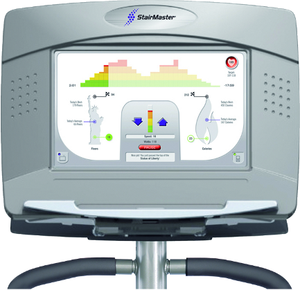 StairMaster® Gauntlet TSE-1 Touch Screen Entertainment Console Call Now for Lowest Pricing Guaranteed!